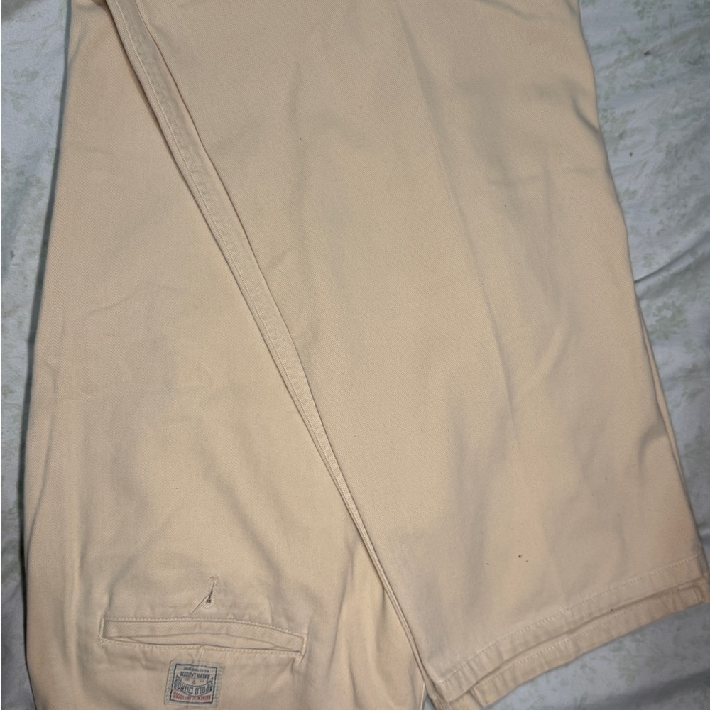 Ralp Lauren Cream Casual Pants made in USA